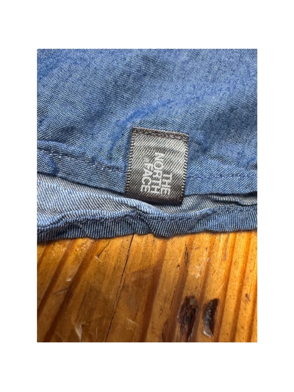 The North Face Denim Blue Crisscross Keyhole Tank Size Small - Picture 5 of 6